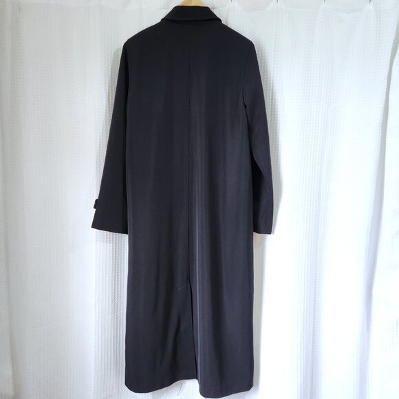 Novelti Long Coat Womens 9/10 Blue Polyester Pockets Lined Novelty for Lindor - Picture 2 of 15